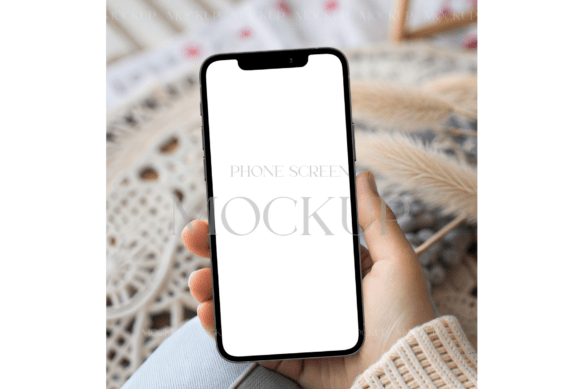 Download Cozy Handheld IPhone Mockup - Premium Resources