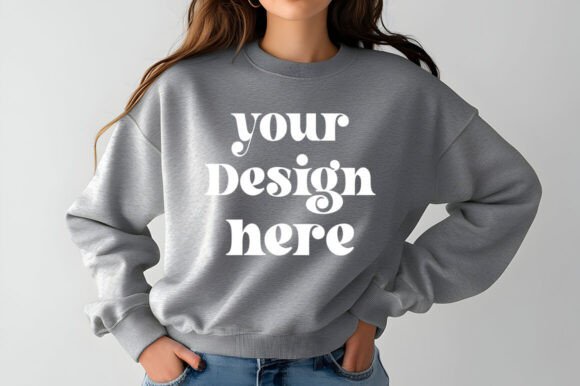 Download Gildan 18000 Sweatshirt Mockup 124 - Premium Resources